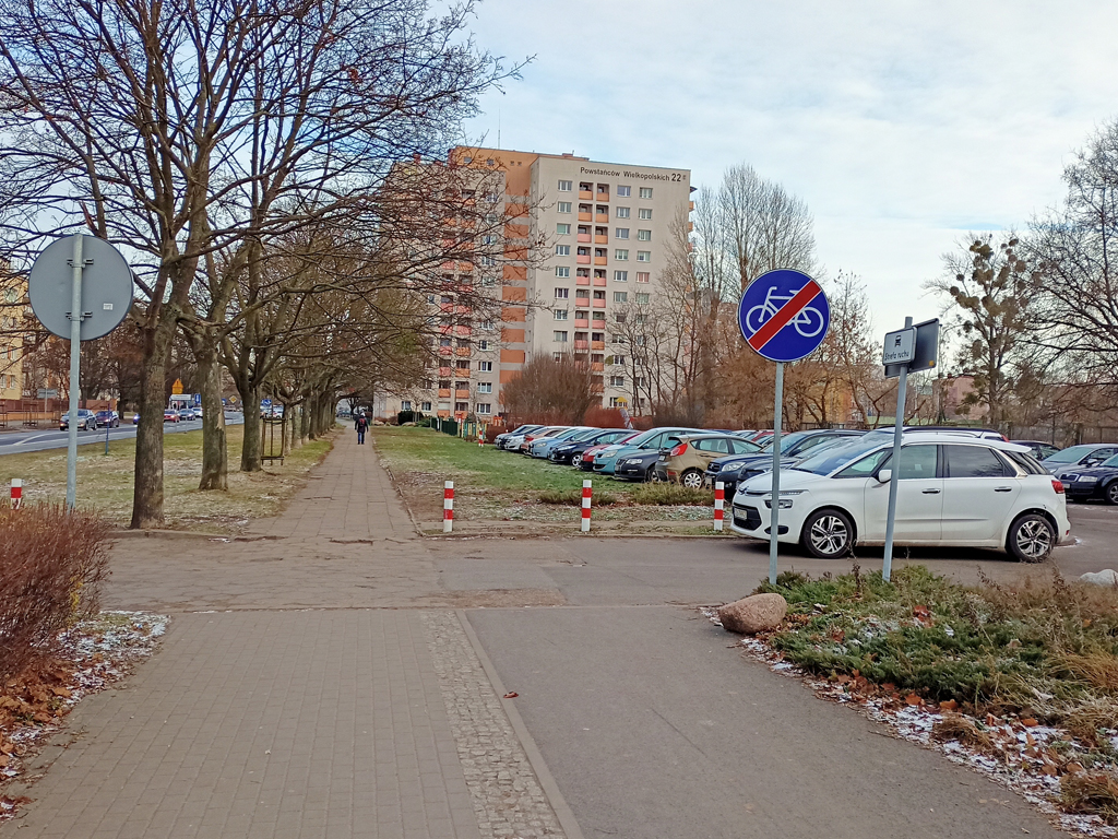 Droga dla rowerów ulica Powstańców Wielkopolskich Bydgoszcz Bydgoski Budżet ̶R̶o̶w̶e̶r̶o̶w̶y̶ Obywatelski