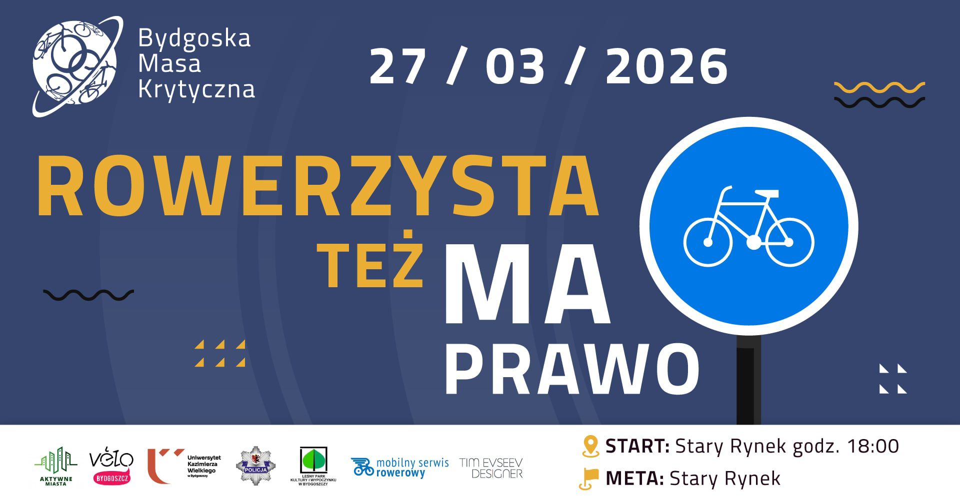Rowerzysta też ma prawo - Bydgoska Masa Krytyczna